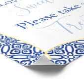 Liebe ist süß, nehmen Sie eine Leckerei Lemon Brau Poster (Ecke)