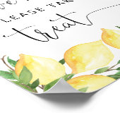 Liebe ist süß nehmen Sie eine Leckerei Lemon Braut Poster (Ecke)