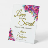 Liebe ist Süß Nehmen Sie eine Leckerei Tropical Ga Sockelschild (Vorderseite)