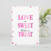 Liebe ist süß Nehmen Sie eine Leckerei Unterschrei (Stehend Vorderseite)