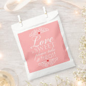 Liebe ist süß, nehmt bitte eine Leckerei! Hochzeit Geschenktütchen (Ausgeschnitten)