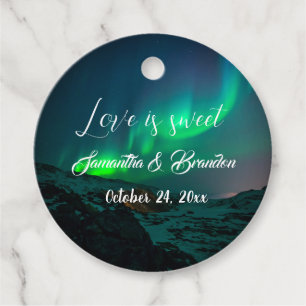Liebe ist süß Nordlichtern Aurora Borealis  Geschenkanhänger
