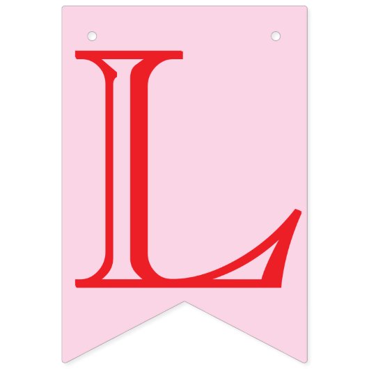 Liebe ist süß! Pink Bridal Polterabend Wimpelkette (Zweite Fahne)