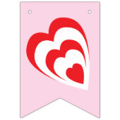 Liebe ist süß! Pink Bridal Polterabend Wimpelkette (Erste Fahne)