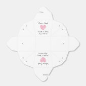 Liebe ist süß-pinkfarbene Hochzeit Geschenkschachtel (Ungefaltet)