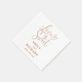 Liebe ist süß und elegant serviette (Ecke)