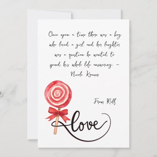 Liebe ist süß Valentine Xoxo Einladung (Vorderseite)