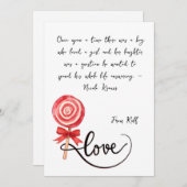 Liebe ist süß Valentine Xoxo Einladung (Vorne/Hinten)