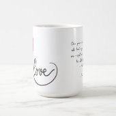 Liebe ist süß Valentine Xoxo Kaffeetasse (Mittel)