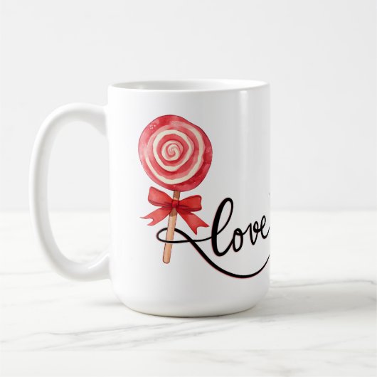 Liebe ist süß Valentine Xoxo Kaffeetasse (Links)