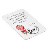 Liebe ist süß Valentine Xoxo Magnet (Rechte Seite)