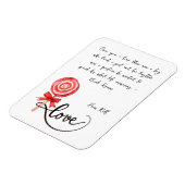 Liebe ist süß Valentine Xoxo Magnet (Linke Seite)