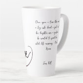 Liebe ist süß Valentine Xoxo Milchtasse (Rechte Ecke)