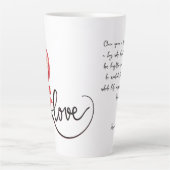 Liebe ist süß Valentine Xoxo Milchtasse (Vorderseite)