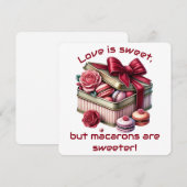 Liebe ist süß - Valentintagskarte Dankeskarte (Vorne/Hinten)