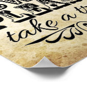 Liebe ist süß - Vintage Hochzeit Zeichen Poster (Ecke)