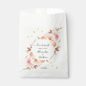 Liebe ist süße blumenreiche Hochzeit Süße Leckerei Geschenktütchen (Vorderseite)
