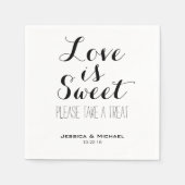 Liebe ist süße Brauerei Serviette (Vorderseite)