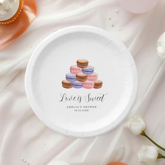 Liebe ist süße Brautdusche Einladung Pappteller