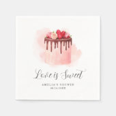 Liebe ist süße Brautdusche Einladung Serviette (Vorderseite)