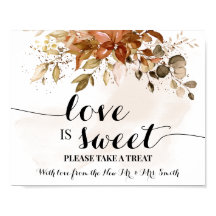 Liebe ist süße Dessert Tisch Herbstdusche Hochzeit