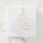 Liebe ist süße, elegante Hochzeit Geschenkanhänger (Mit Box)