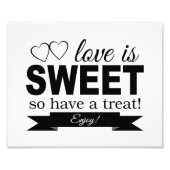 Liebe ist süße Foto zum Hochzeitsschreiben (Vorne)