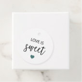 Liebe ist süße Geschenketiketten, graue Aquamarine Geschenkanhänger (Beispiel)