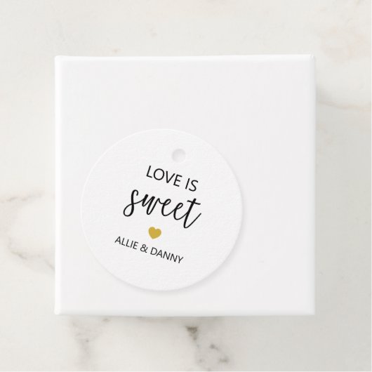 Liebe ist süße Geschenketiketten, Hochzeit oder Du Geschenkanhänger (Beispiel)