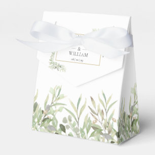 Liebe ist süße grüne Hochzeitsfoliage Geschenkschachtel