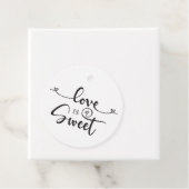 Liebe ist süße Hochzeit Geschenkanhänger (Beispiel)