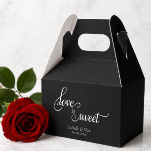 Liebe ist süße Hochzeit Geschenkschachtel