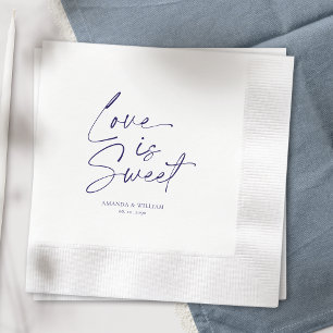 Liebe ist süße Hochzeit Napkin Serviette