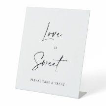 Liebe ist süße Hochzeits-Dessertbar-Tafel Minimali