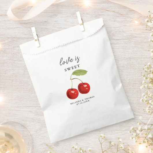 Liebe ist süße Kirchenhochzeit Geschenktütchen (Ausgeschnitten)