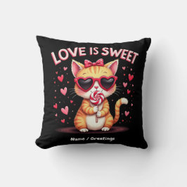 Liebe ist süße köstliche Momente gefüllt mit Choco Kissen