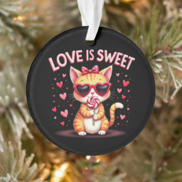 Liebe ist süße köstliche Momente gefüllt mit Choco Ornament