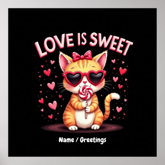 Liebe ist süße köstliche Momente gefüllt mit Choco Poster (Vorne)