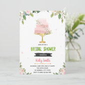 Liebe ist süße Kuchen Brause Einladung (Stehend Vorderseite)