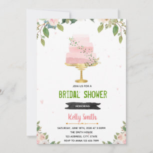 Liebe ist süße Kuchen Hochzeitsshower-Einladung Einladung