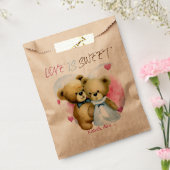 Liebe ist süße, Niedliche Bärenhochzeit Geschenktütchen (Versiegelt)