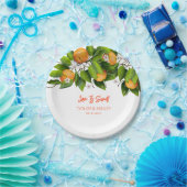 Liebe ist süße Orangenfrüchte Pappteller (Party)