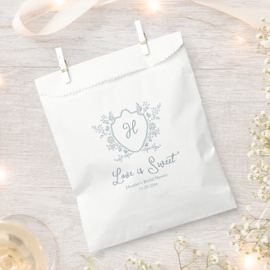 Liebe ist süße Regency-Krone Brautparty Geschenktütchen (Ausgeschnitten)