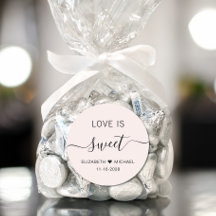 Liebe ist süße rosa Gastgeschenk Hochzeit
