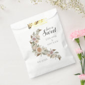 Liebe ist süße, rosa Pfirsichfarben Rose Hochzeit Geschenktütchen (Versiegelt)