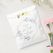 Liebe ist süße Rose Gold Dusty Blue Greenery Geschenktütchen (Versiegelt)