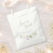 Liebe ist süße Salbei grüne Wildblume Rustic Boho Geschenktütchen (Ausgeschnitten)