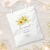 Liebe ist süße Sonnenblume Hochzeit Süße Leckerei Geschenktütchen (Ausgeschnitten)