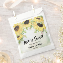 Liebe ist süße Sonnenblumen Hochzeit Leckerei Geschenktütchen