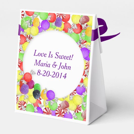 Liebe ist süße Süßigkeiten Geschenkschachtel (Rückseite)